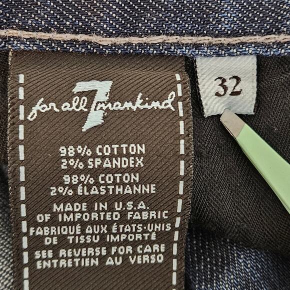 7 For All Mankind Austyn Blue Denim Jeans | Men's 32 - Picture 12 of 15